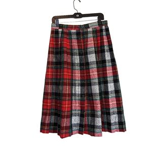 🍩Vintage ALBEE PLAID WOOL COTTAGECORE Maxi Skirt🍩
